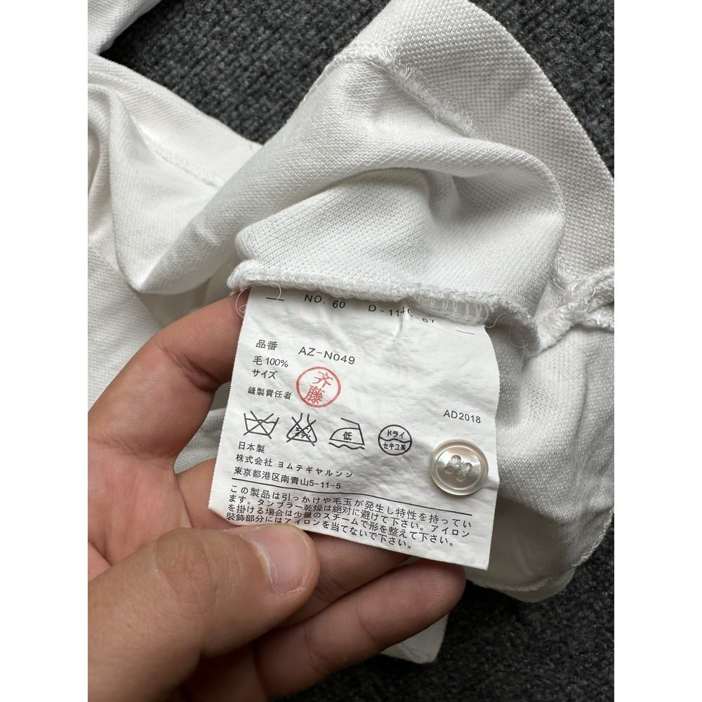 Womens Comme des Garcons PLAY Heart Logo Wool Polo Shirt Japan, Size M - Picture 4 of 7